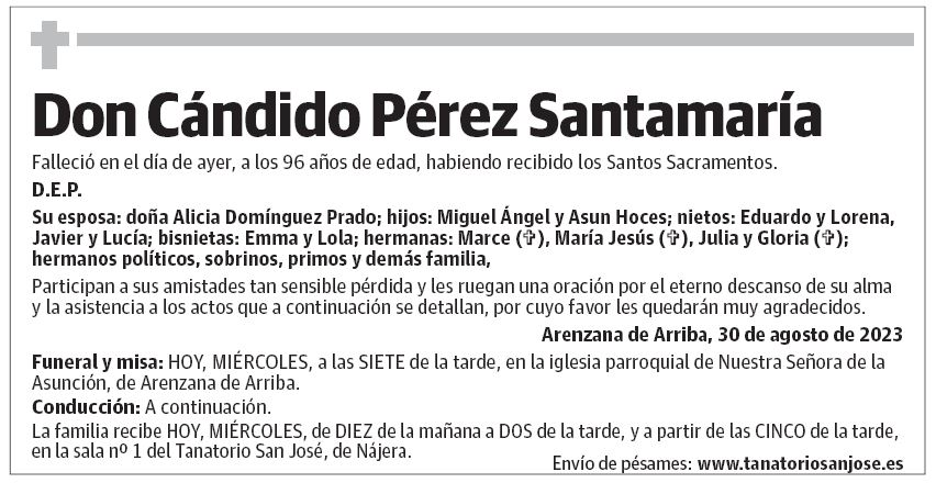 Don Cándido Pérez Santamaría