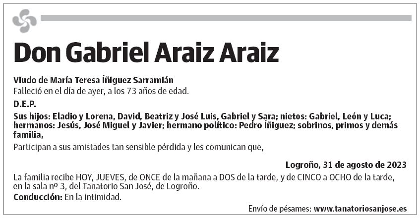 Don Gabriel Araiz Araiz