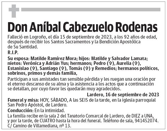 Don Aníbal Cabezuelo Rodenas