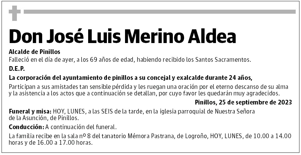 Don José Luis Merino Aldea