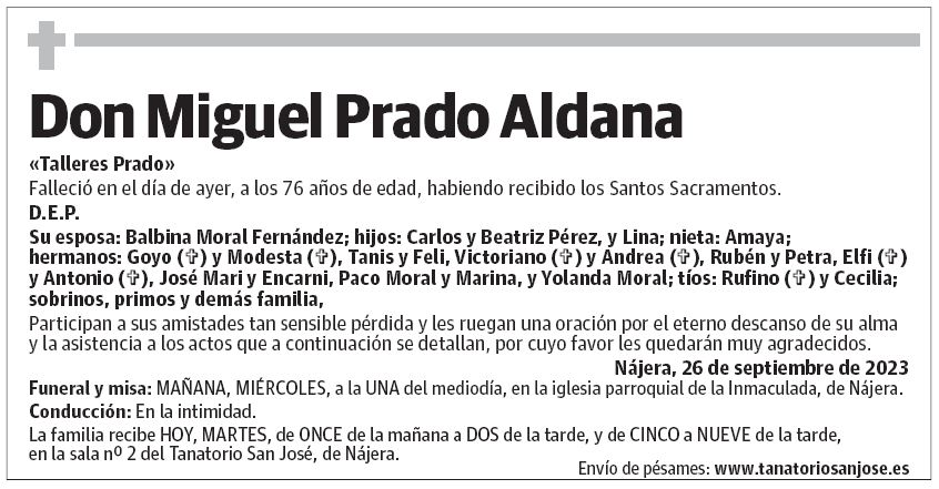 Don Miguel Prado Aldana