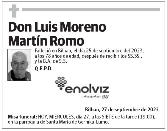 Don Luis Moreno Martín Romo