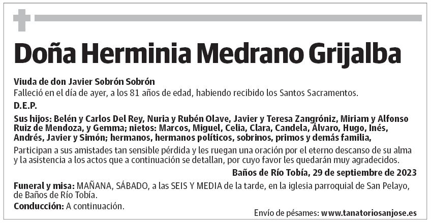 Doña Herminia Medrano Grijalba