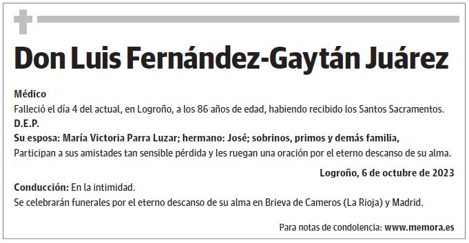 Don Luis Fernández-Gaytán Juárez