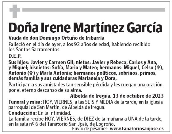 Doña Irene Martínez García