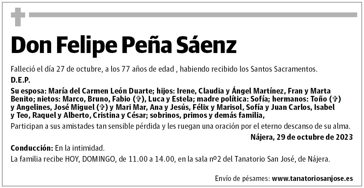 Don Felipe Peña Sáenz