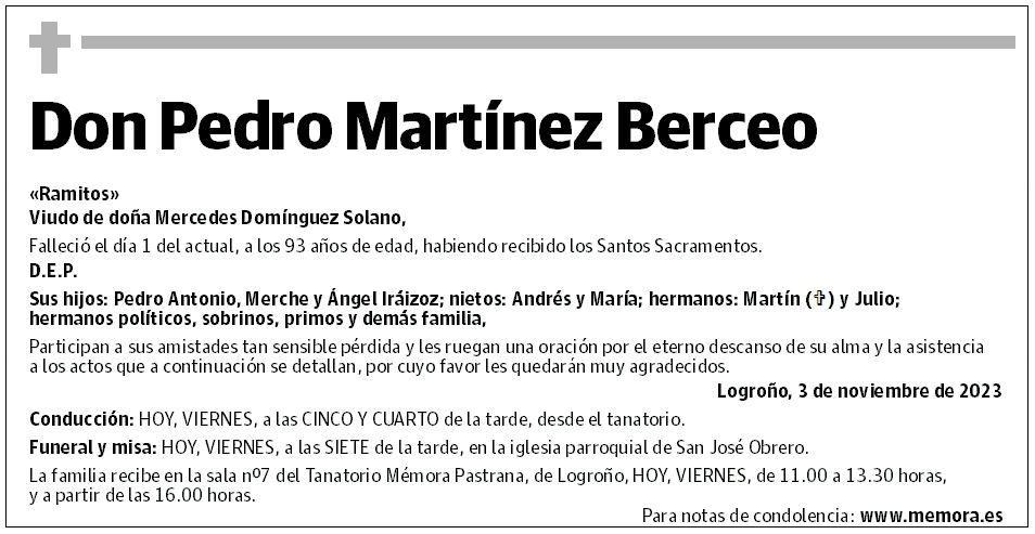Don Pedro Martínez Berceo