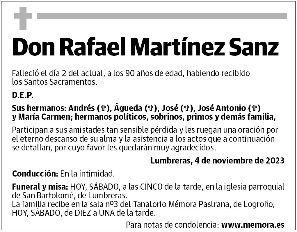 Don Rafael Martínez Sanz