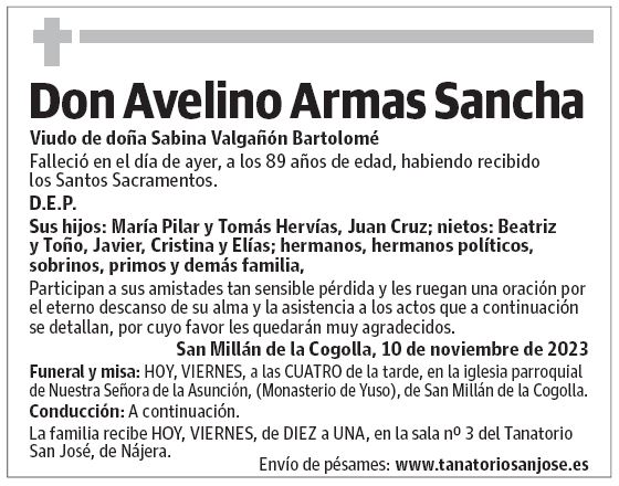 Don Avelino Armas Sancha