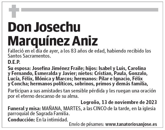 Don Josechu Marquínez Aniz