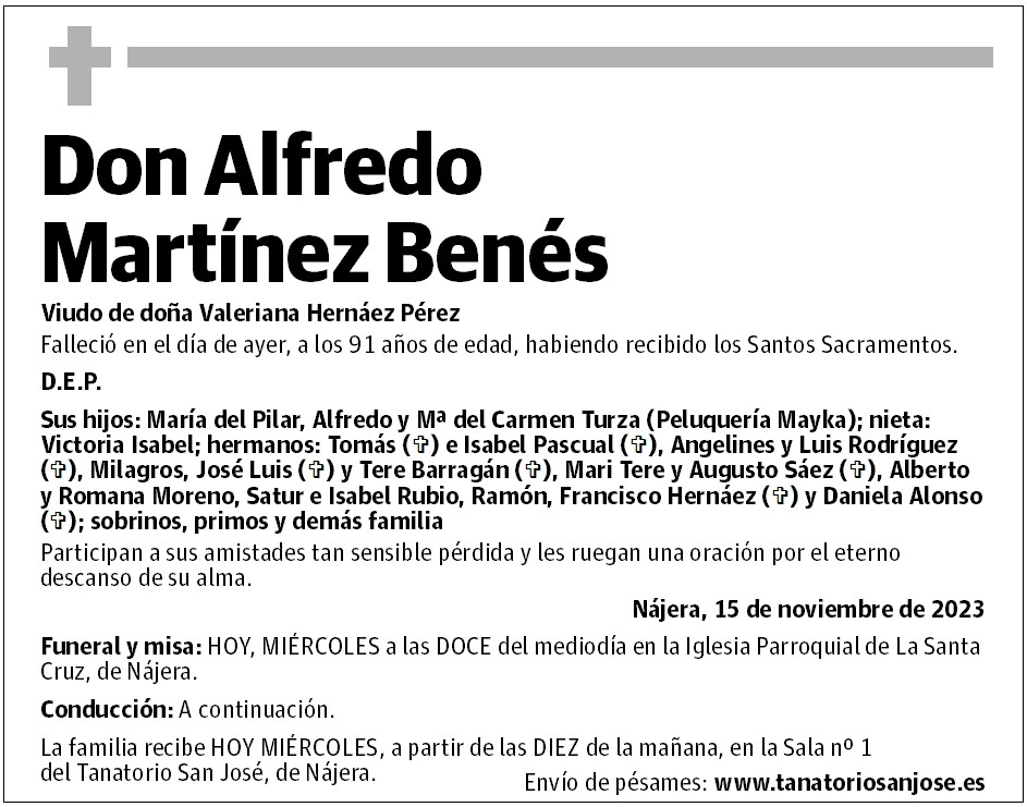 Don Alfredo Martínez Benés