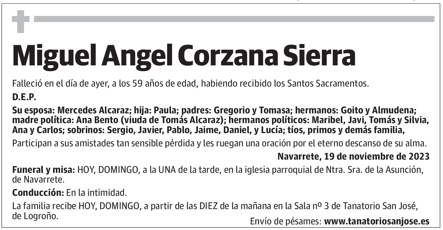 Miguel Angel Corzana Sierra