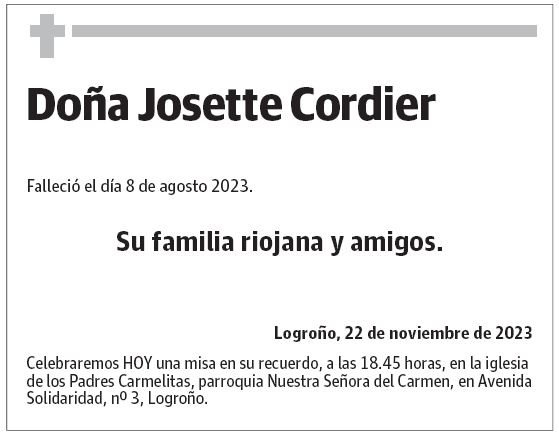 Doña Josette Cordier
