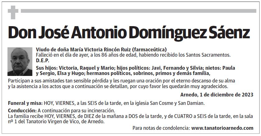 Don José Antonio Domínguez Sáenz
