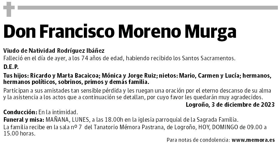 Don Francisco Moreno Murga