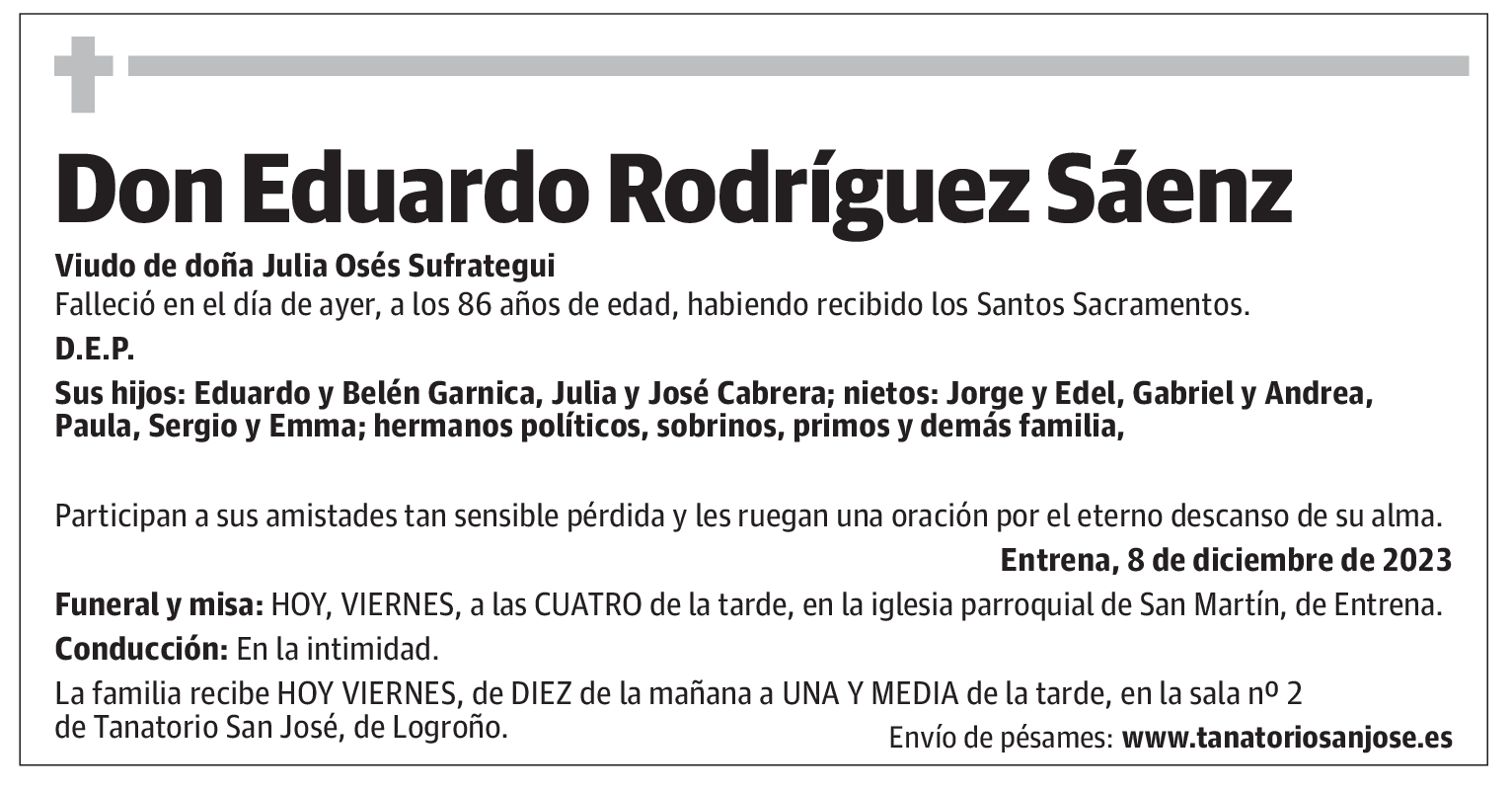 Don Eduardo Rodríguez Sáenz