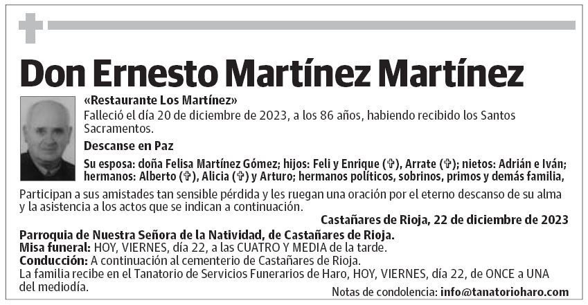 Don Ernesto Martínez Martínez