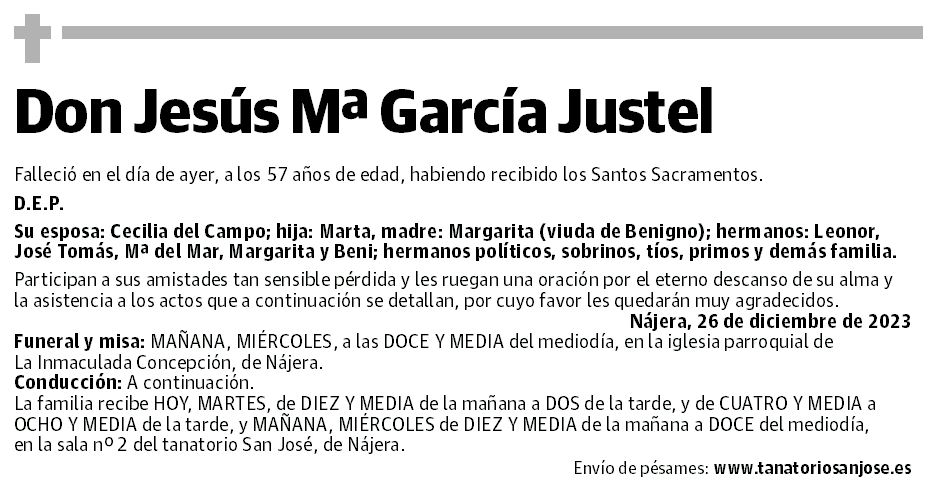 Don Jesús Mª García Justel