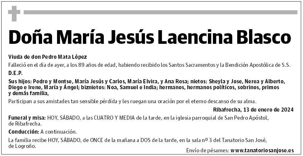 Doña María Jesús Laencina Blasco
