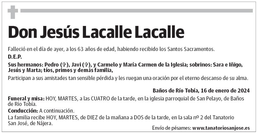 Don Jesús Lacalle Lacalle