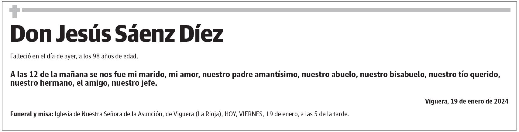 Don Jesús Sáenz Díez