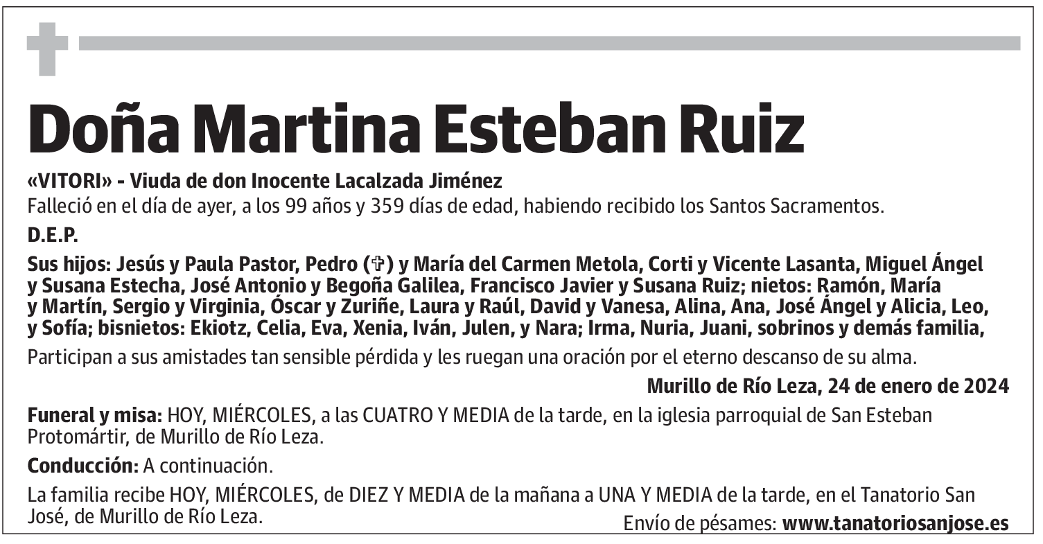 Doña Martina Esteban Ruiz
