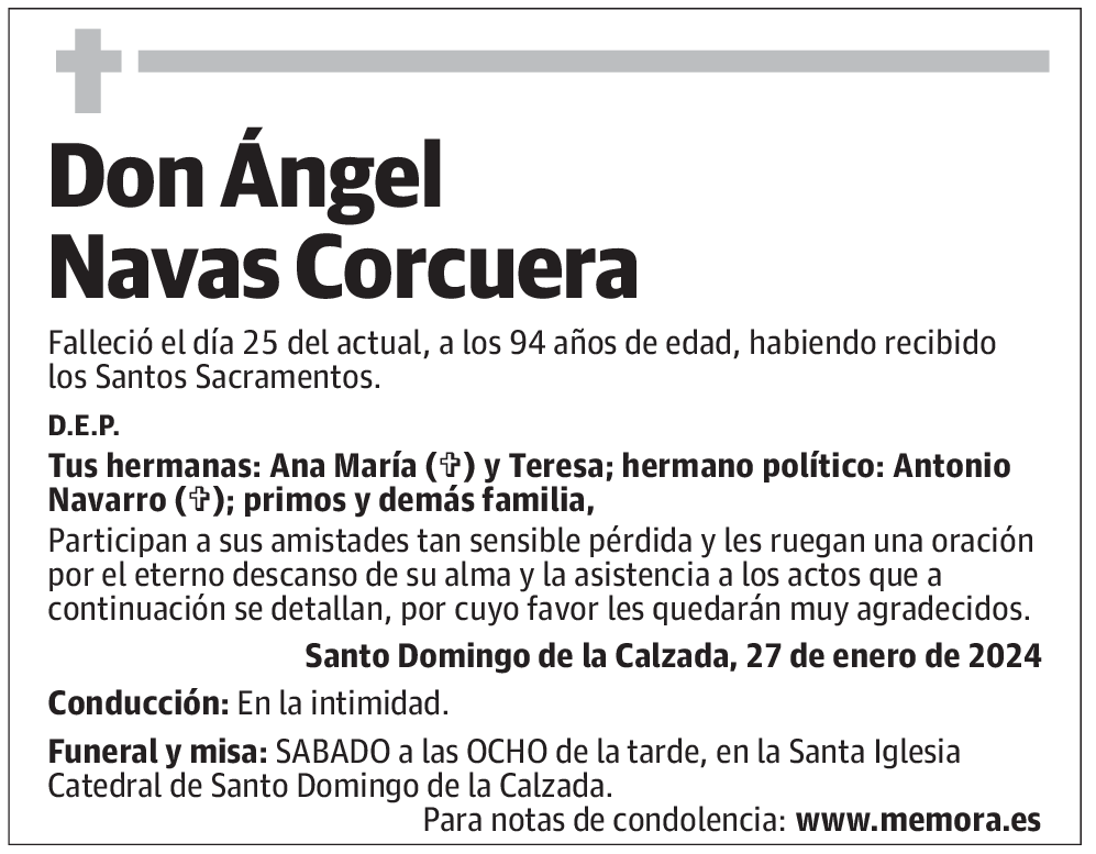 Don Ángel Navas Corcuera