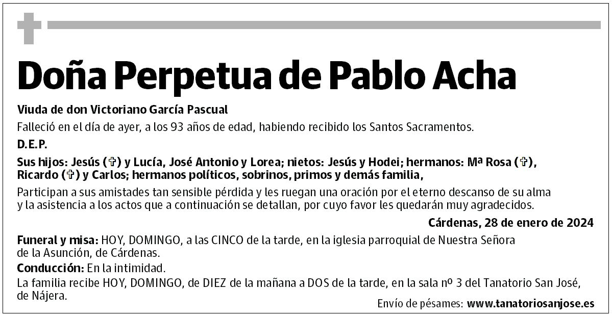 Doña Perpetua de Pablo Acha