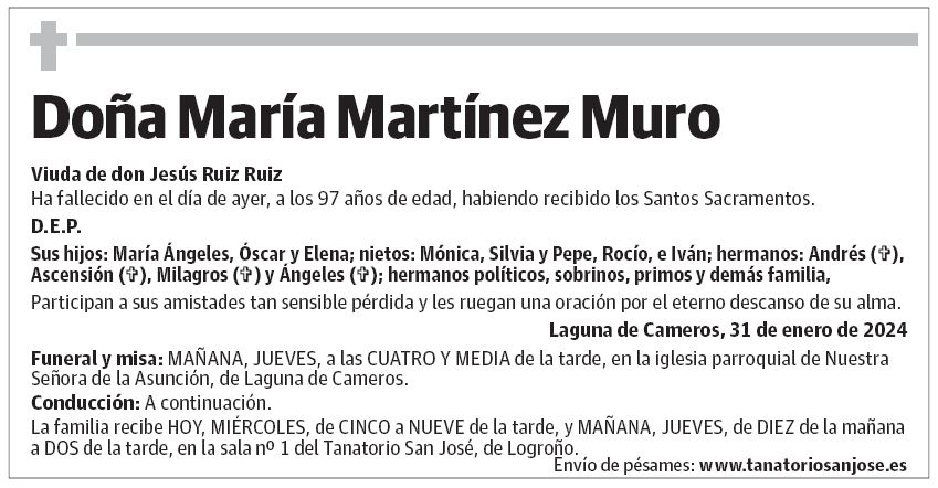 Doña María Martínez Muro