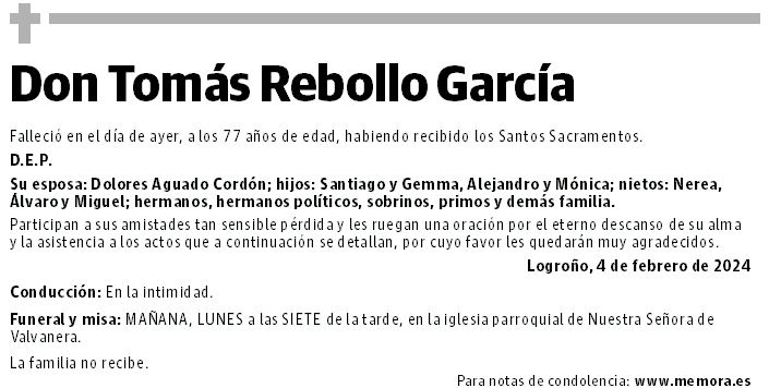 Don Tomás Rebollo García