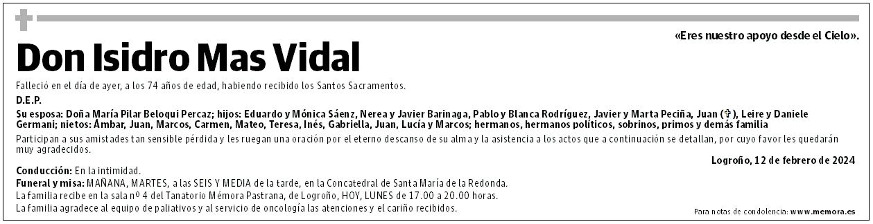 Don Isidro Mas Vidal
