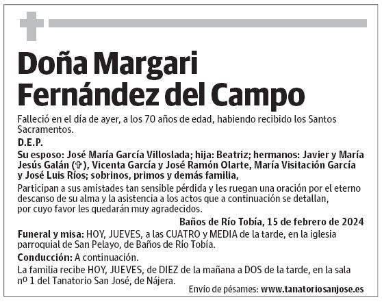 Doña Margari Fernández del Campo