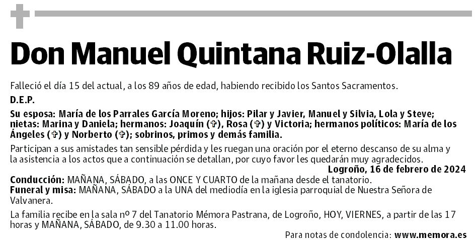 Don Manuel Quintana Ruiz-Olalla