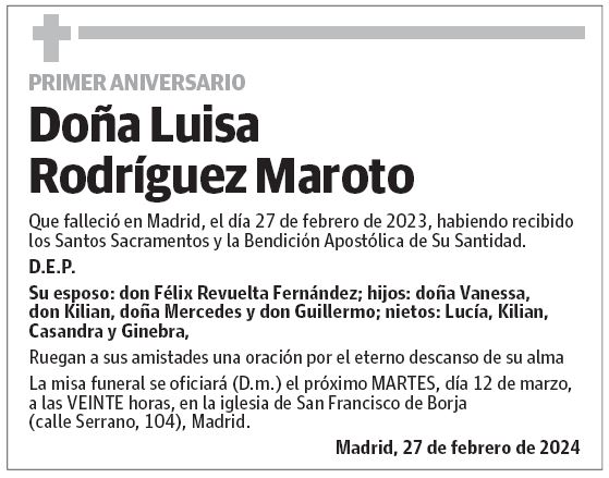 Doña Luisa Rodríguez Maroto