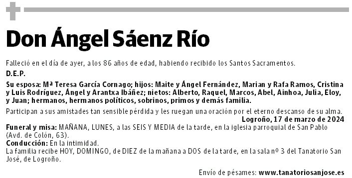 Don Ángel Sáenz Río
