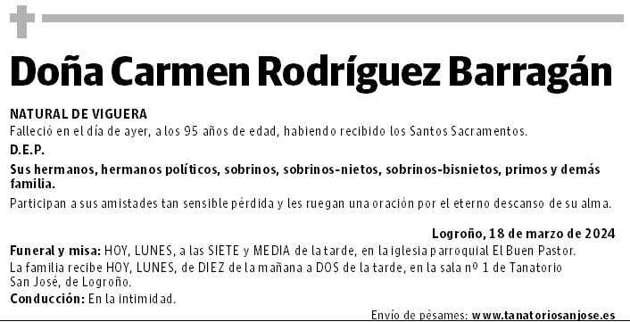 Doña Carmen Rodríguez Barragán