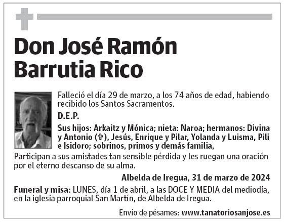 Don José Ramón Barrutia Rico