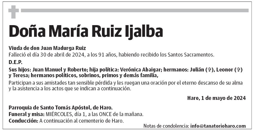Doña María Ruiz Ijalba