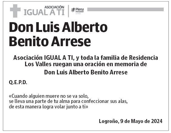 Don Luis Alberto Benito Arrese