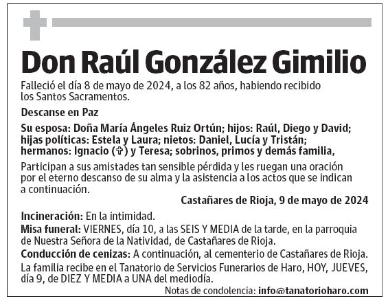 Don Raúl González Gimilio