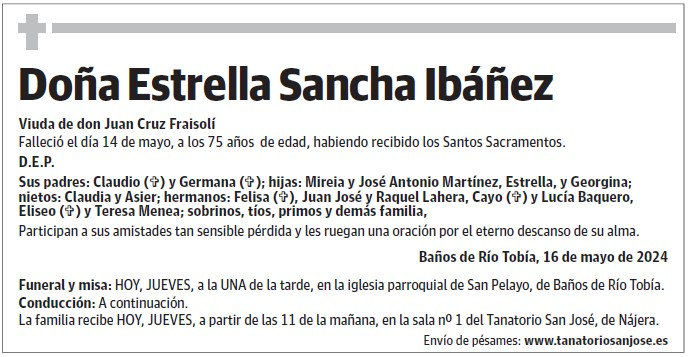 Doña Estrella Sancha Ibáñez