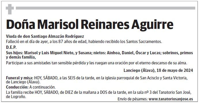 Doña Marisol Reinares Aguirre