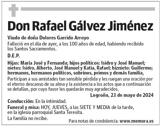 Don Rafael Gálvez Jiménez