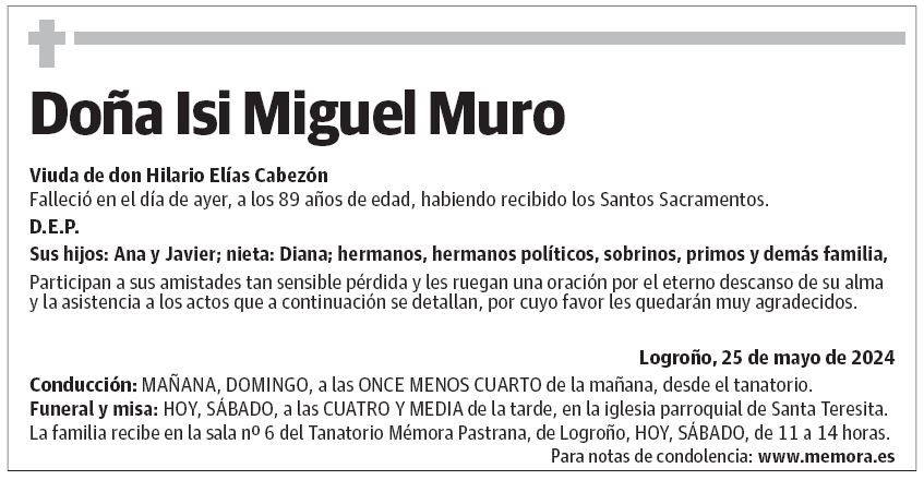 Doña Isi Miguel Muro