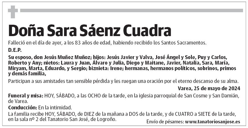 Doña Sara Sáenz Cuadra