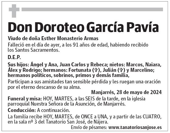 Don Doroteo García Pavía