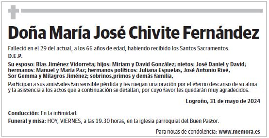 Doña María José Chivite Fernández
