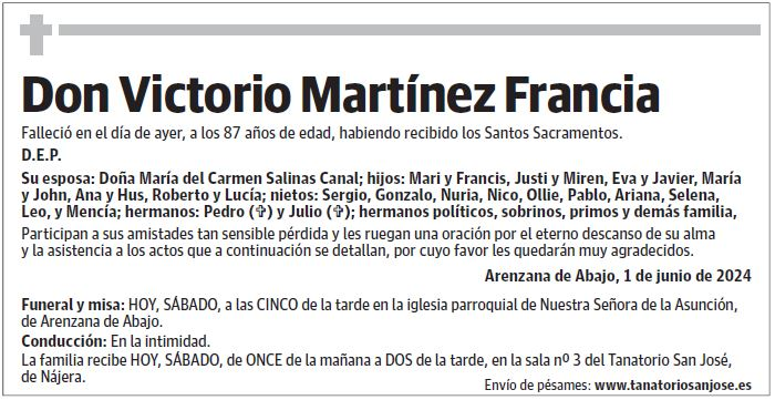 Don Victorio Martínez Francia