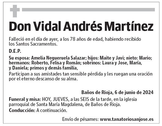 Don Vidal Andrés Martínez