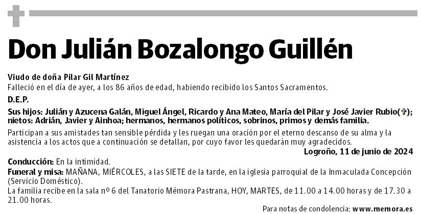 Don Julián Bozalongo Guillén
